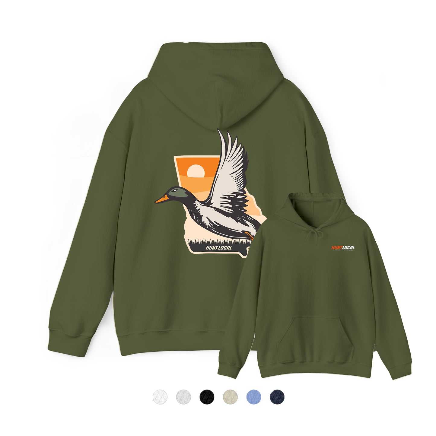 Georgia - Sunset Waterfowl Hoodie (back)