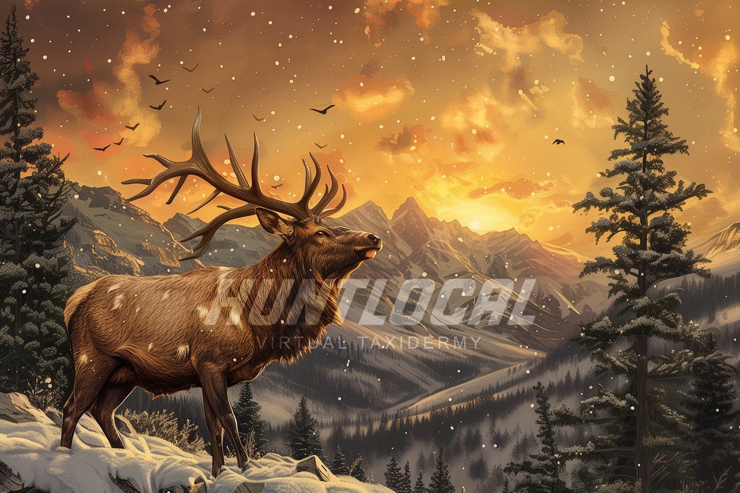 SCENE 105 - Custom Elk Art