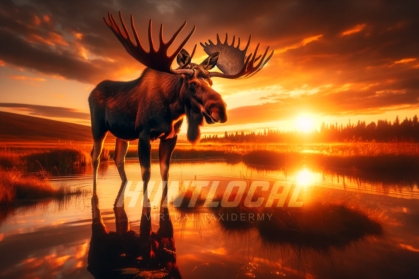 SCENE 140 - Moose Morning Sunrise