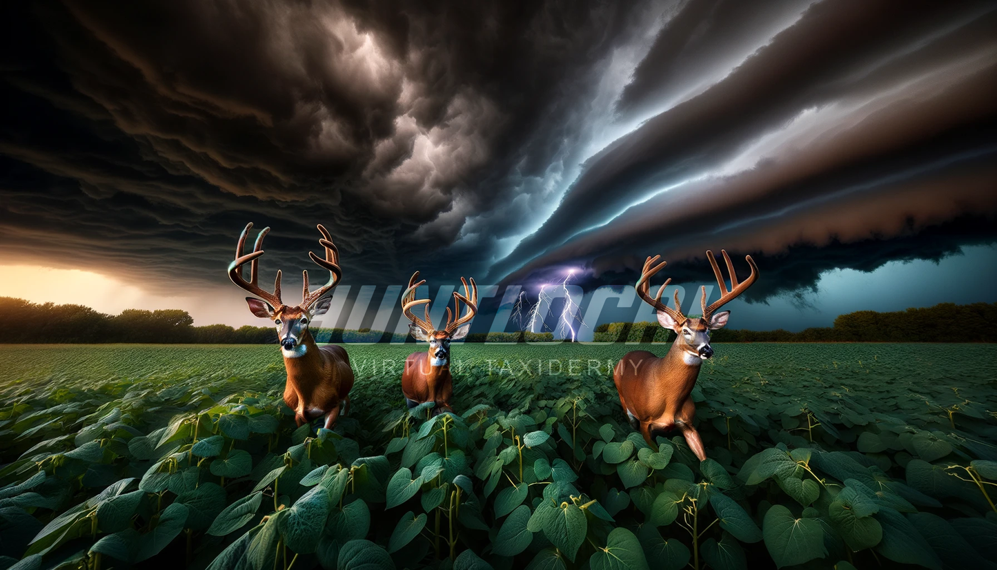 Scene 63 - Three Whitetails Custom Art
