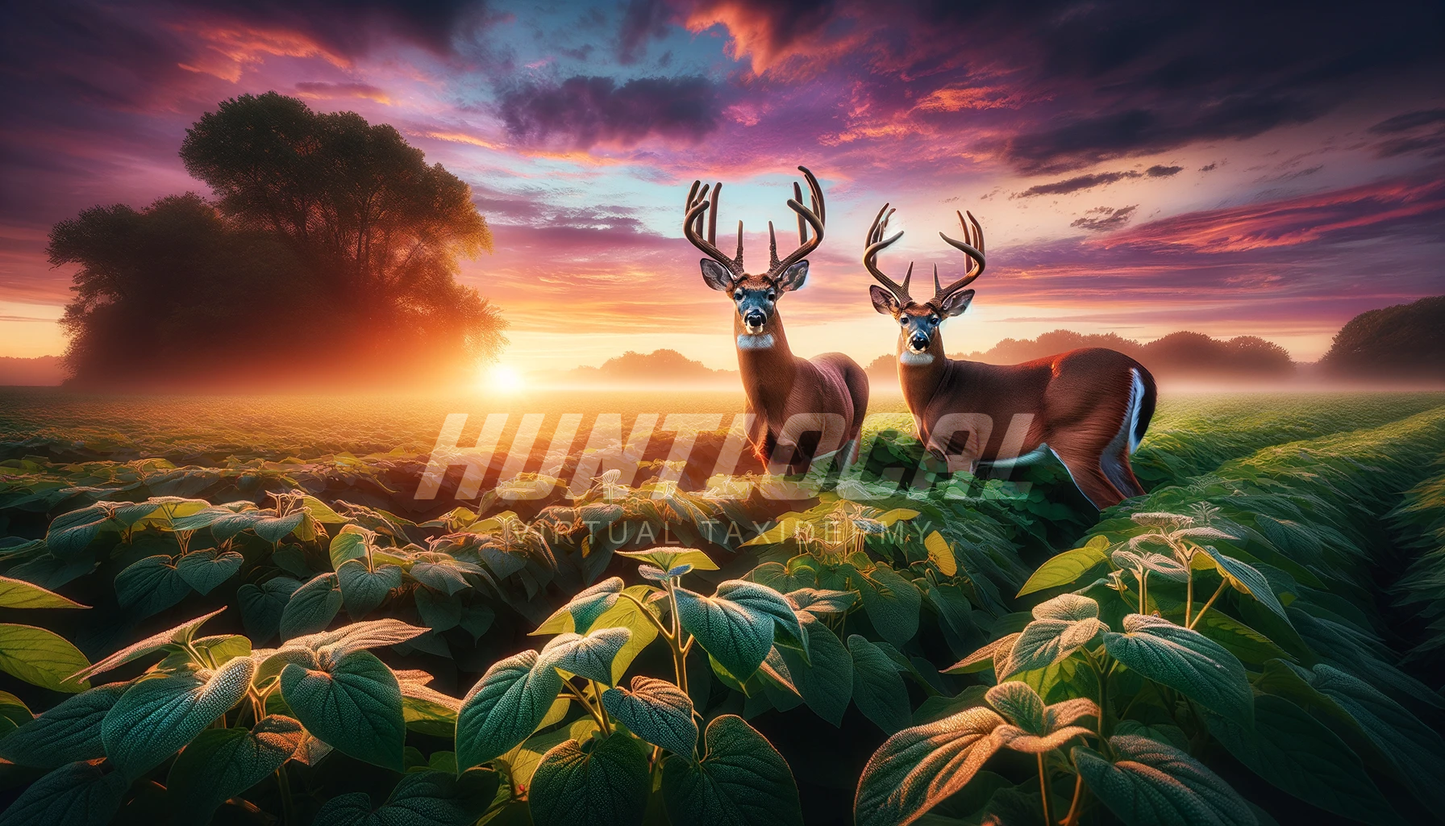 Scene 51 - Two Whitetails Custom Art