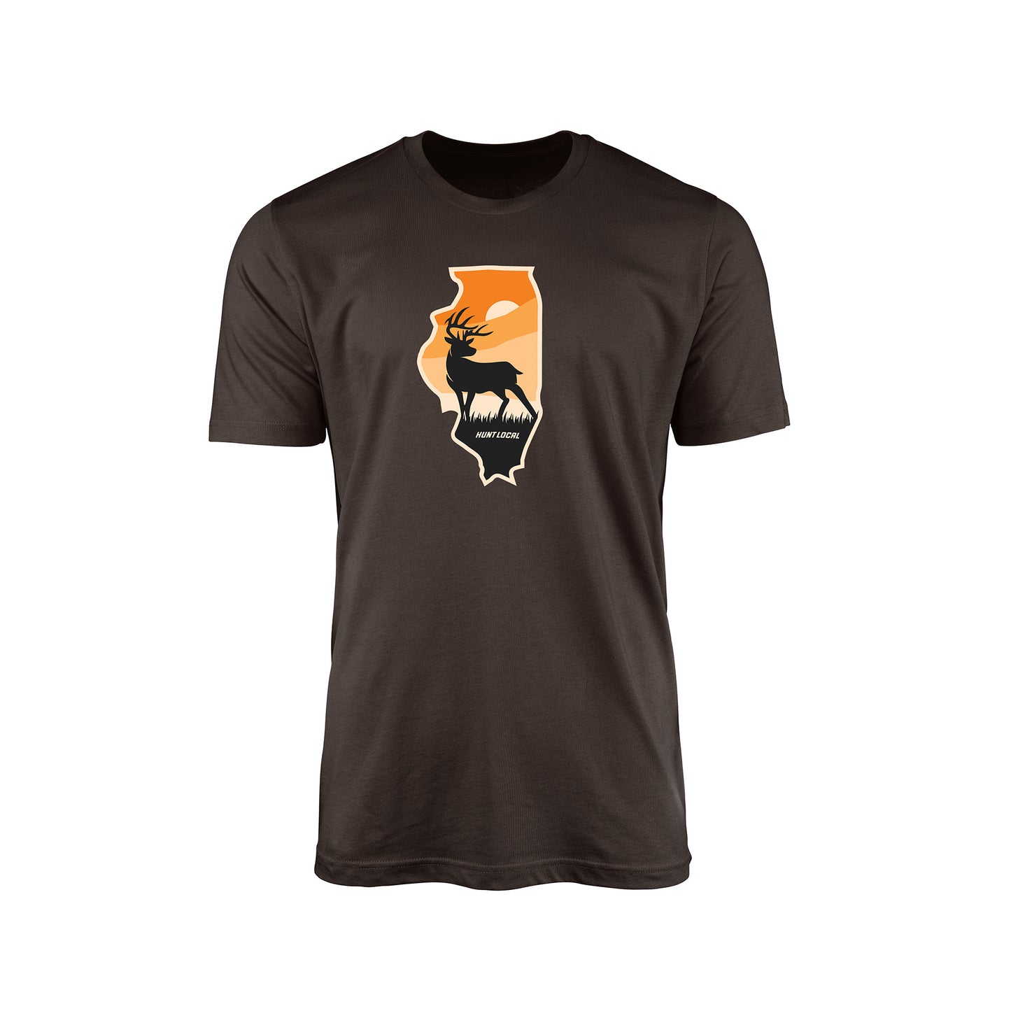 Illinois - Sunset Buck Front Tee