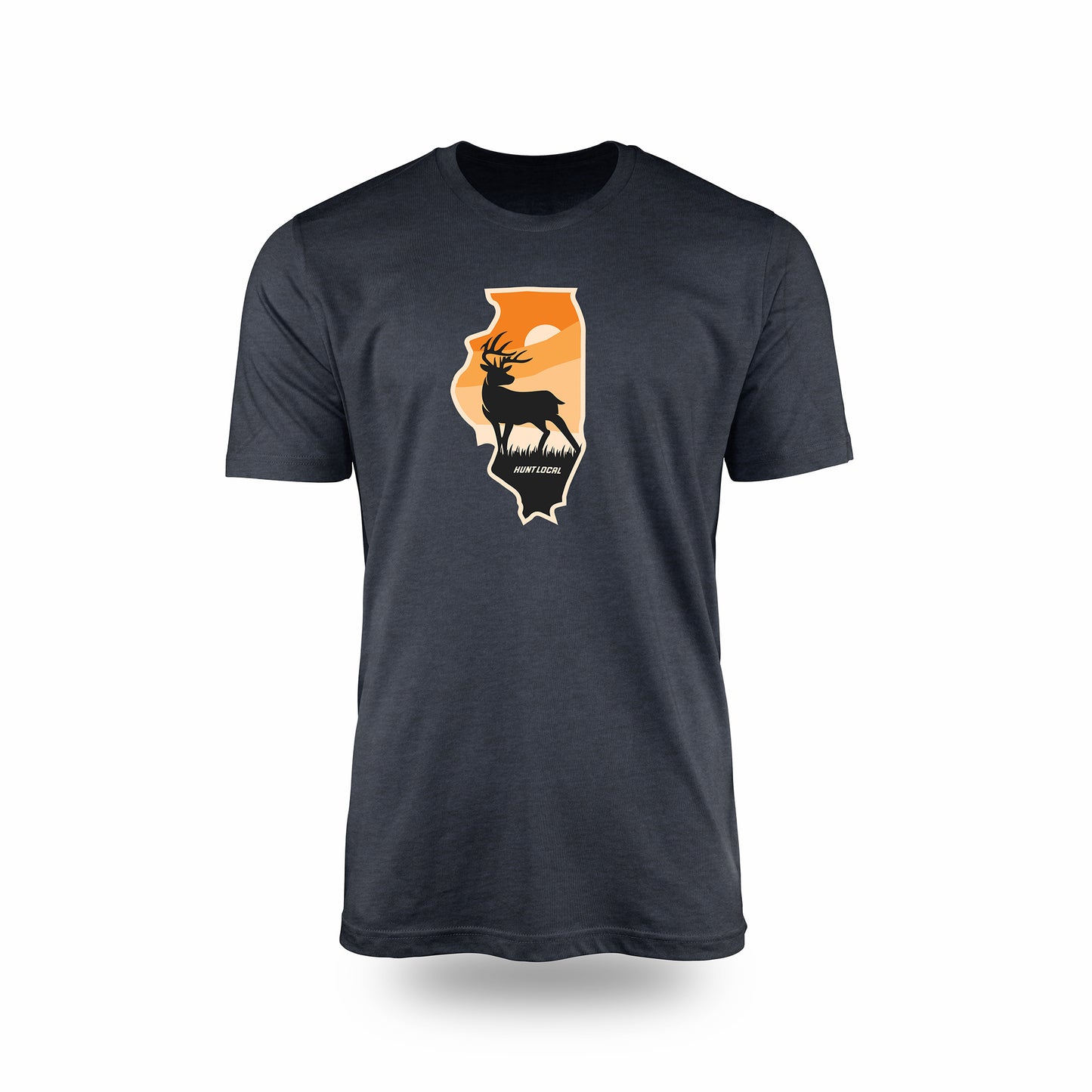 Illinois - Sunset Buck Front Tee