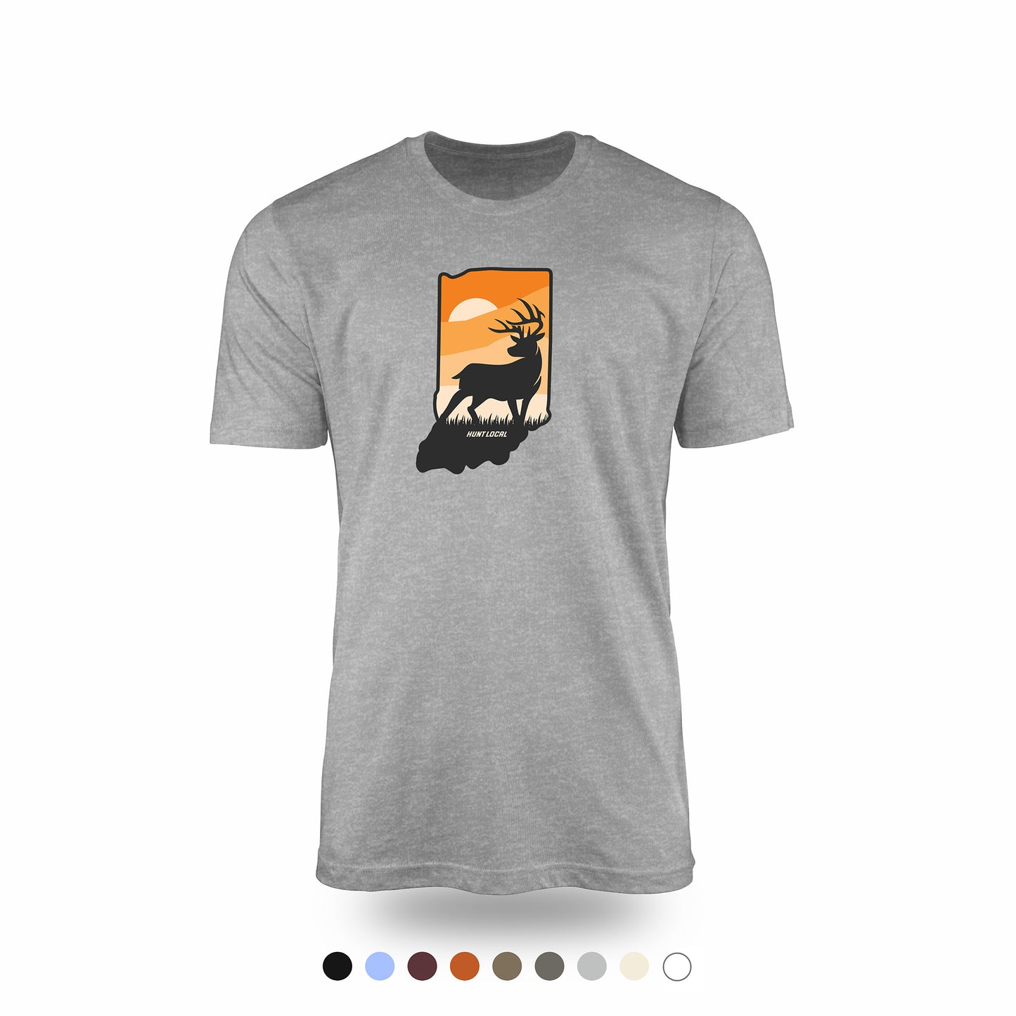 Indiana - Sunset Buck Front Tee