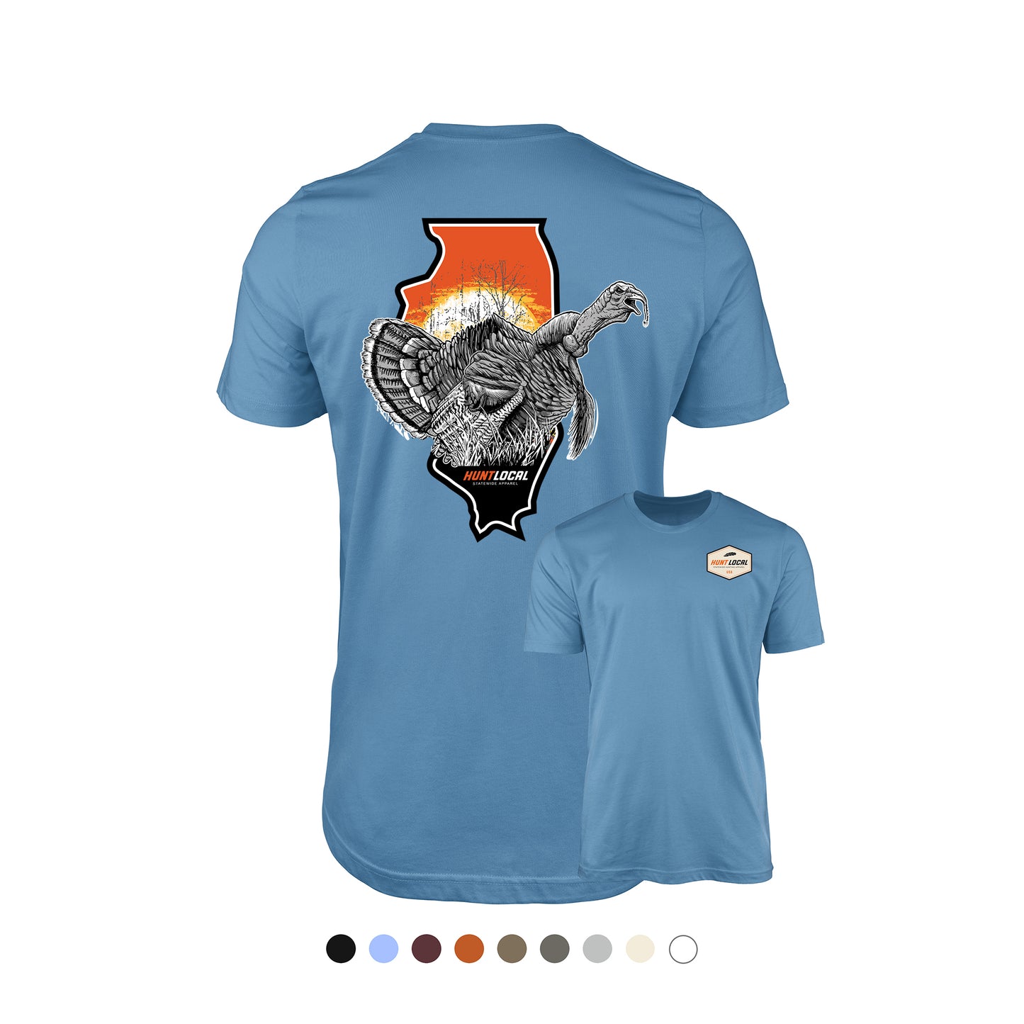 Illinois - Sunrise Turkey Tee