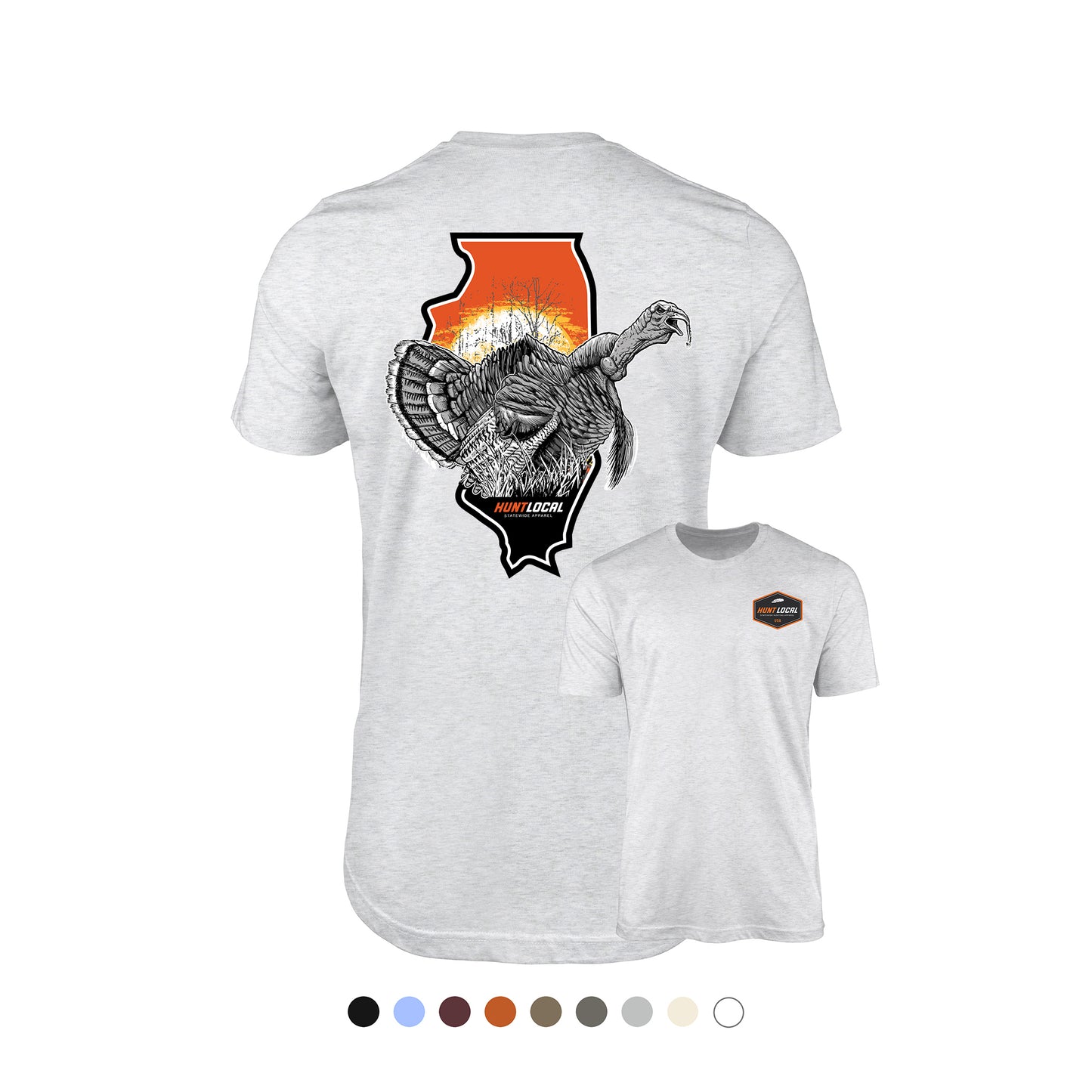 Illinois - Sunrise Turkey Tee