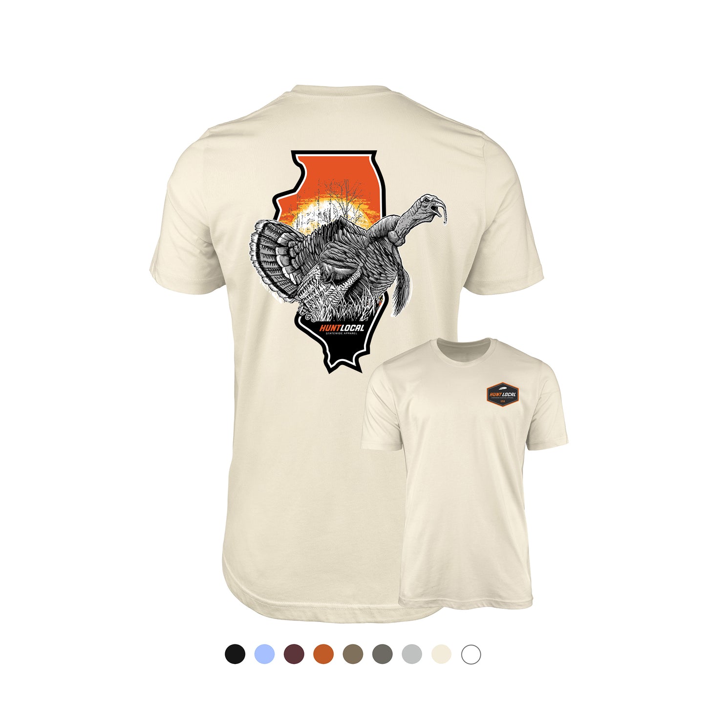 Illinois - Sunrise Turkey Tee