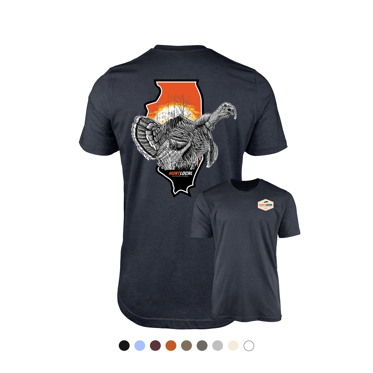 Illinois - Sunrise Turkey Tee