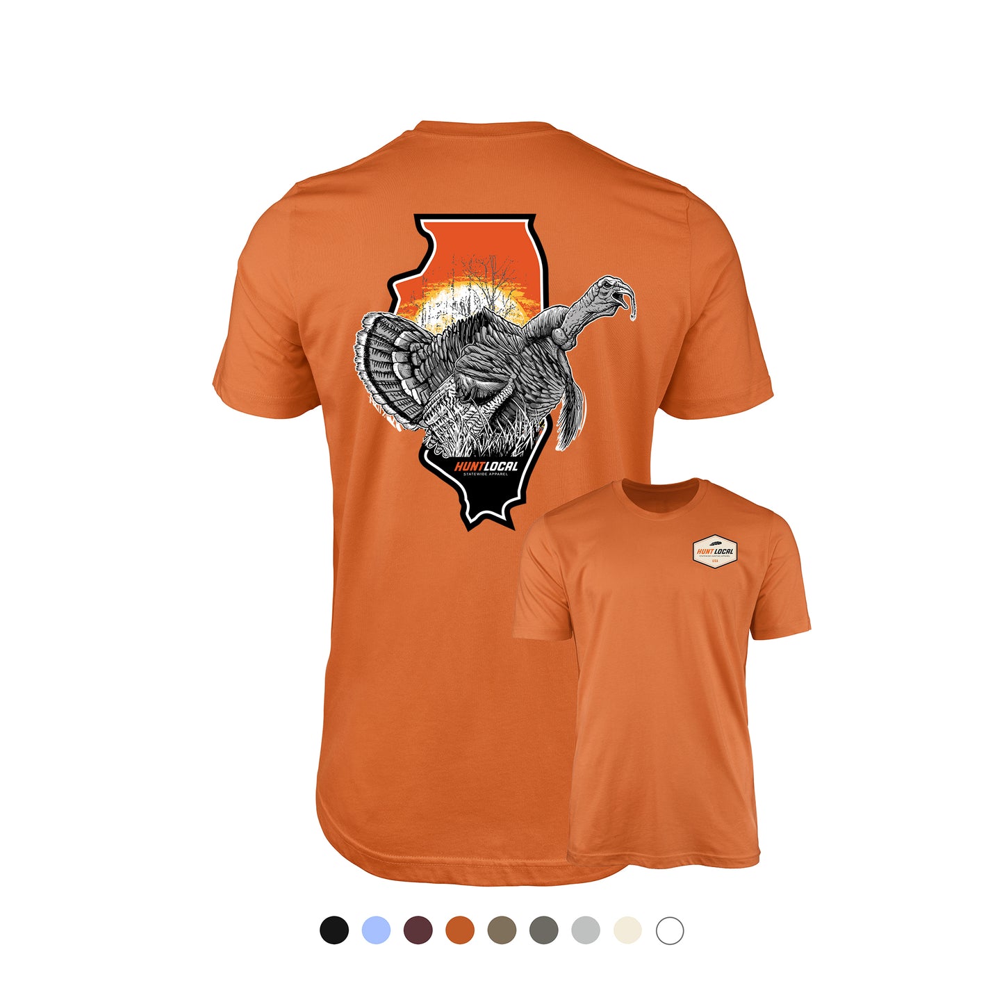 Illinois - Sunrise Turkey Tee