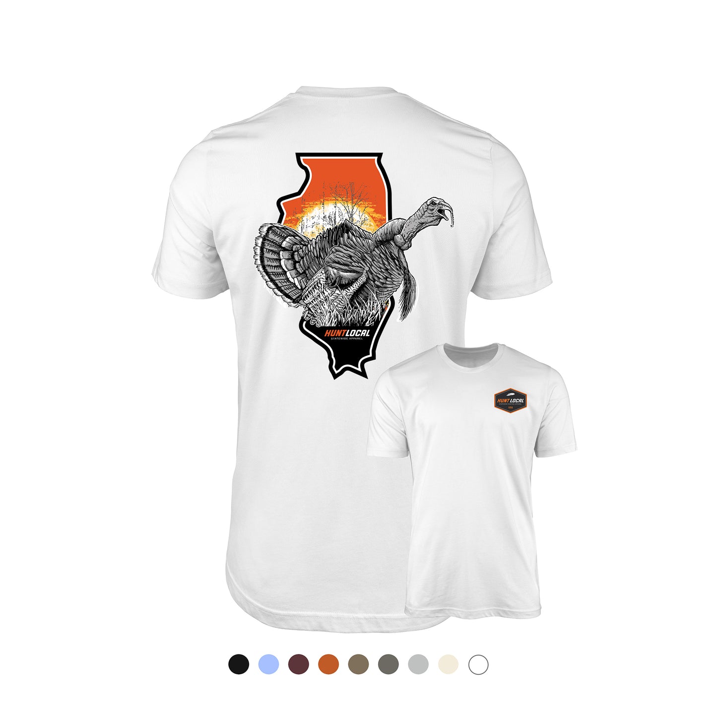 Illinois - Sunrise Turkey Tee