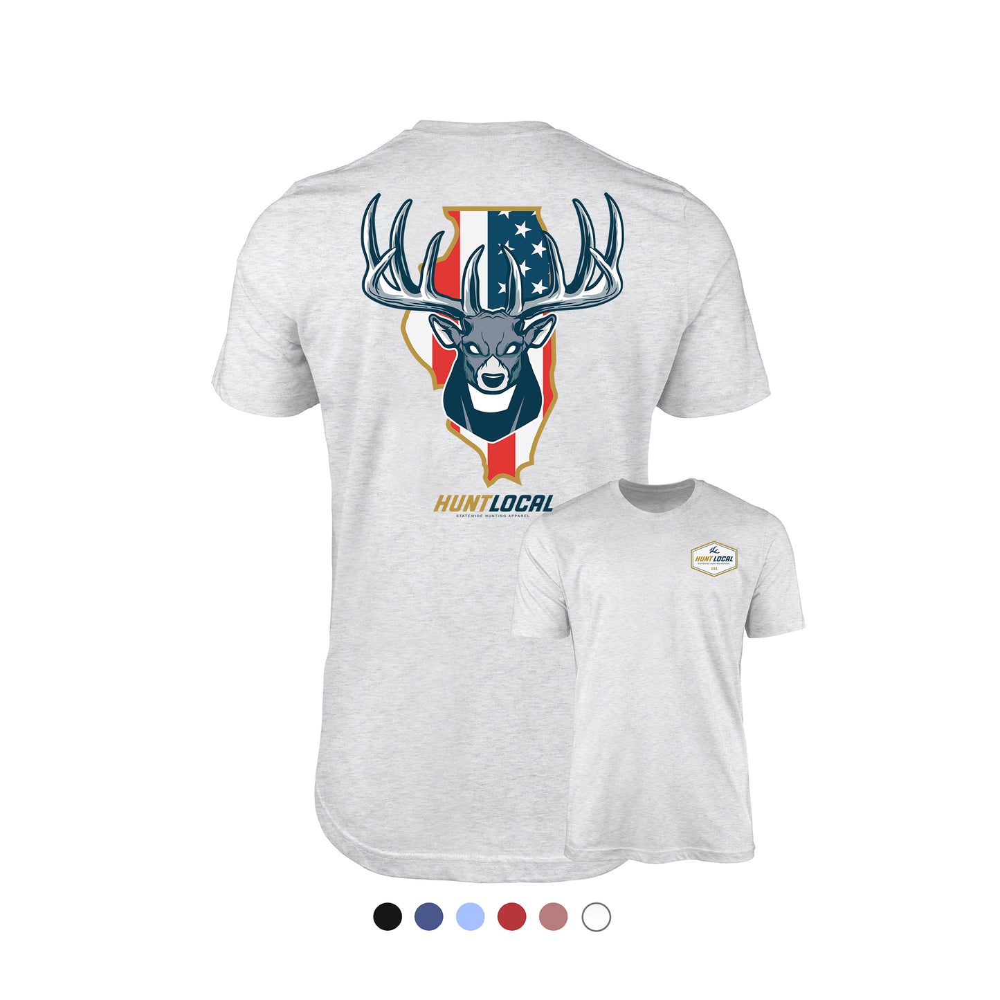 Illinois - USA Buck Tee (back)