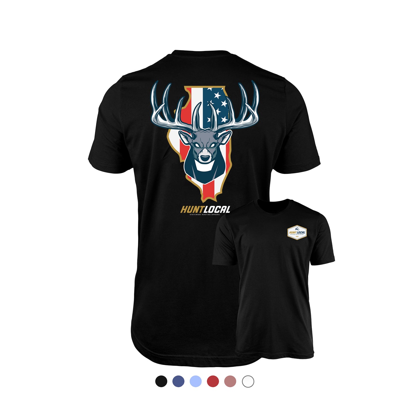 Illinois - USA Buck Tee (back)