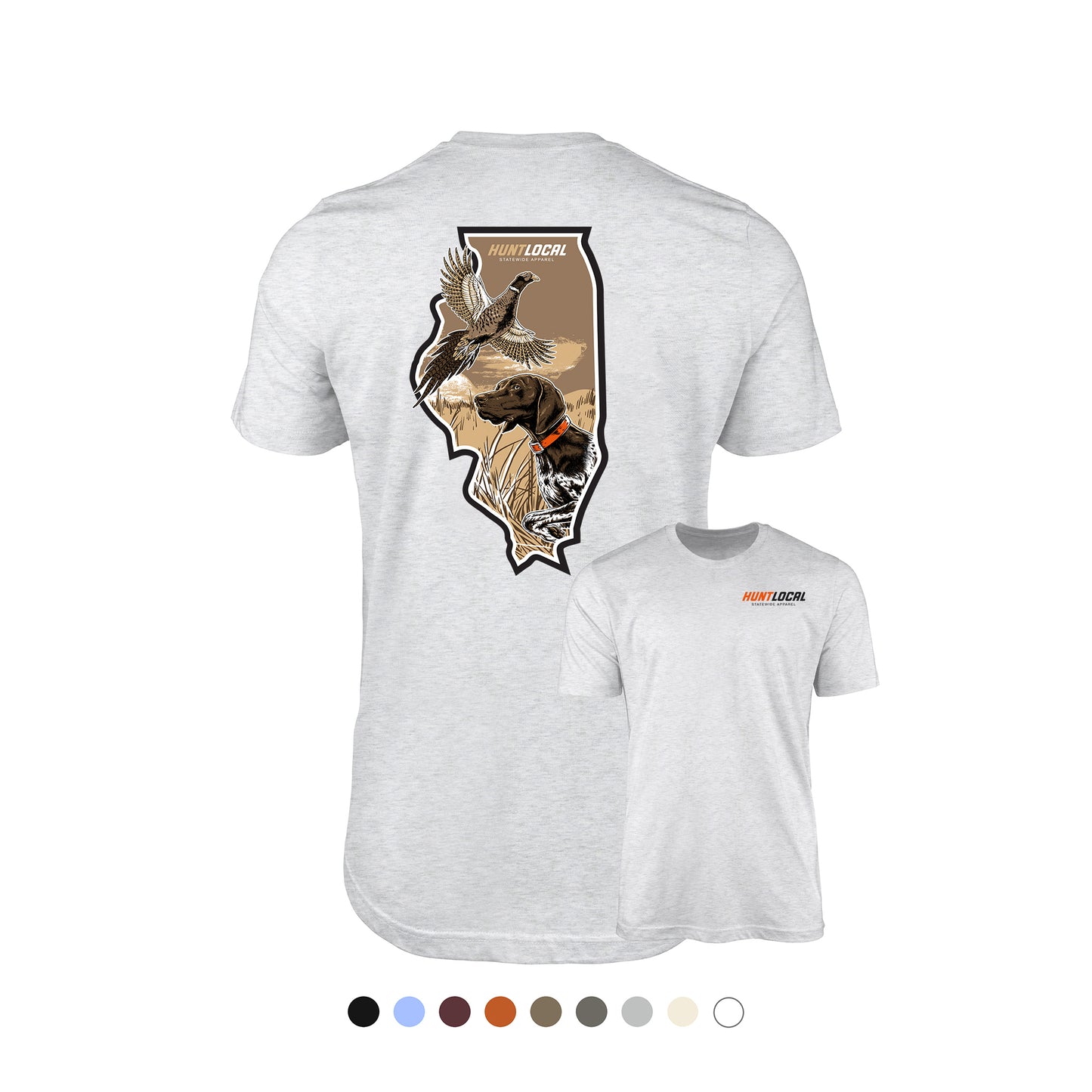 Illinois - Upland Bird Dog Tee (back)