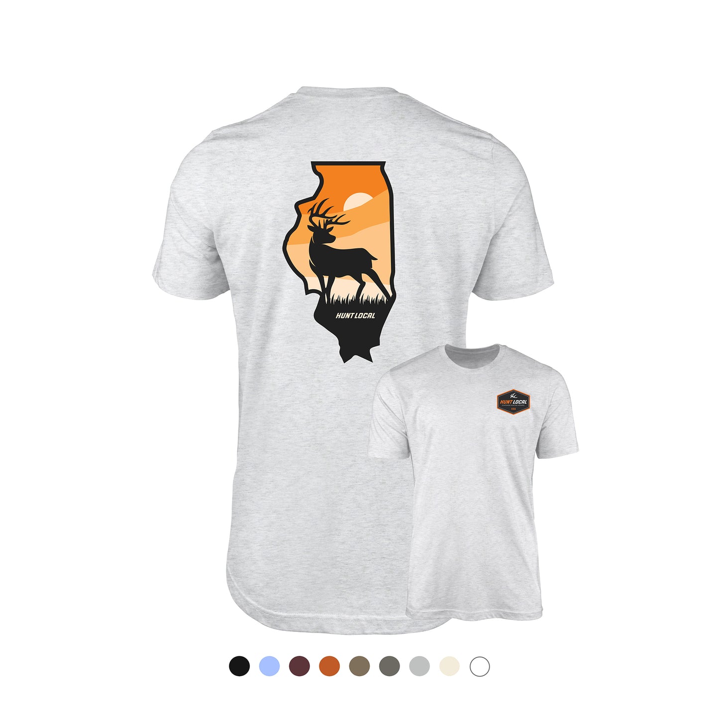 Illinois - Sunset Buck Tee
