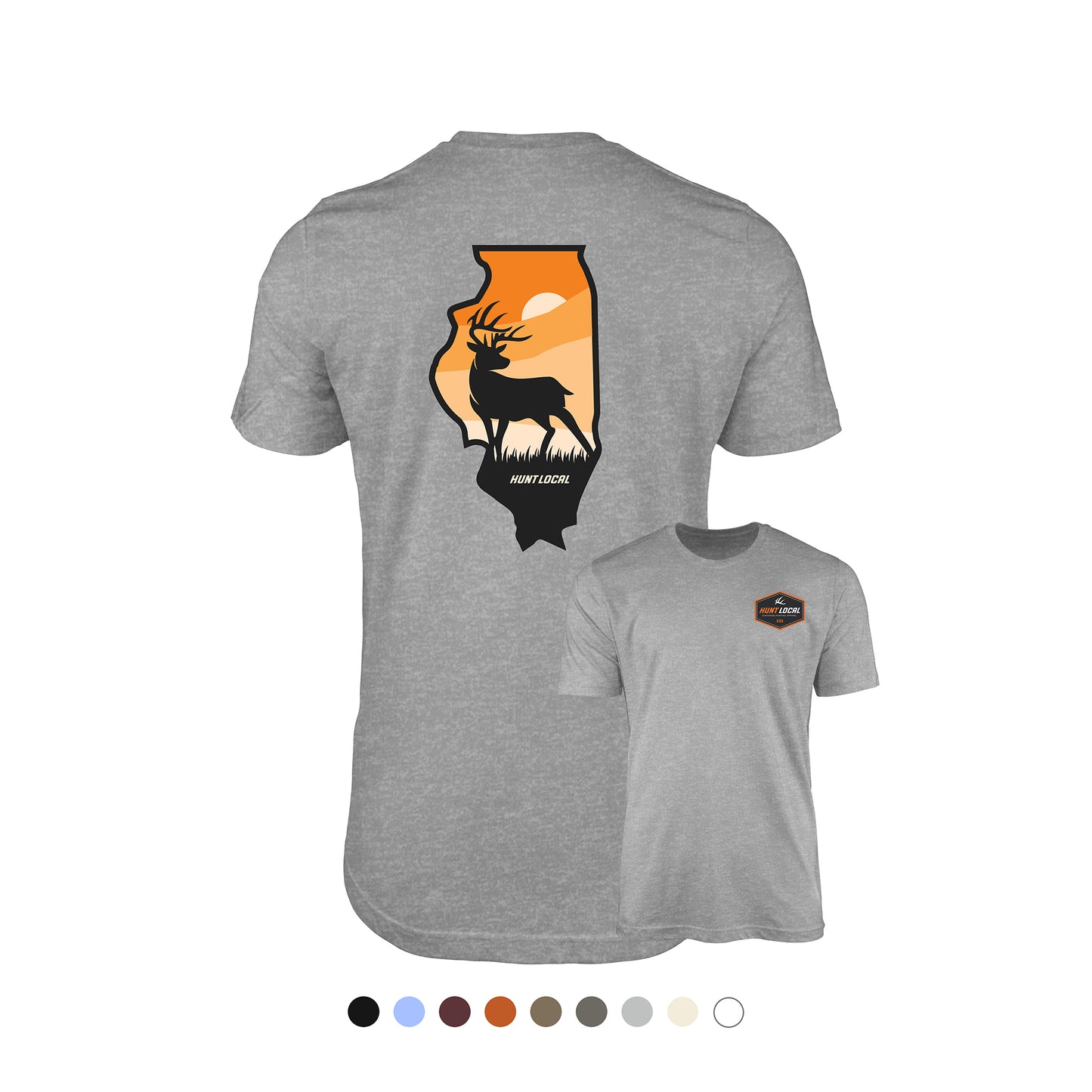 Illinois - Sunset Buck Tee