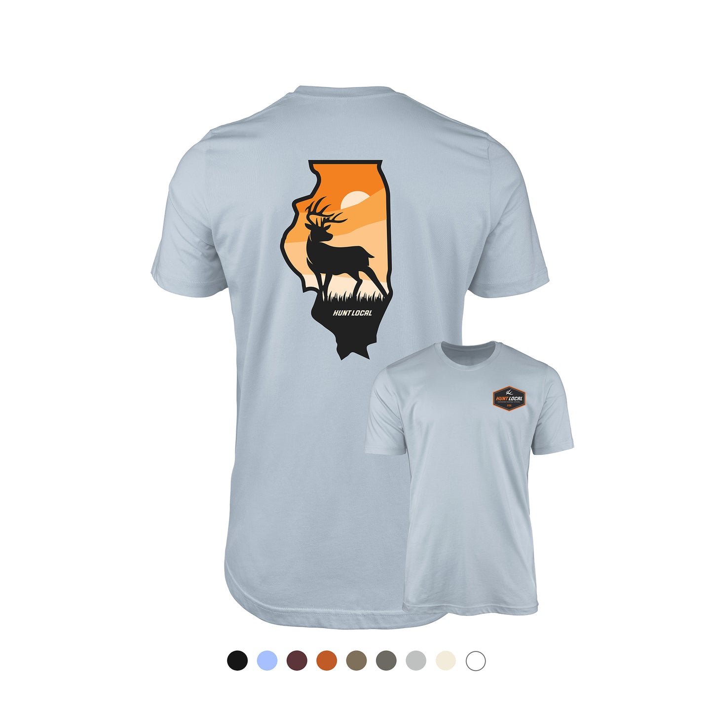 Illinois - Sunset Buck Tee