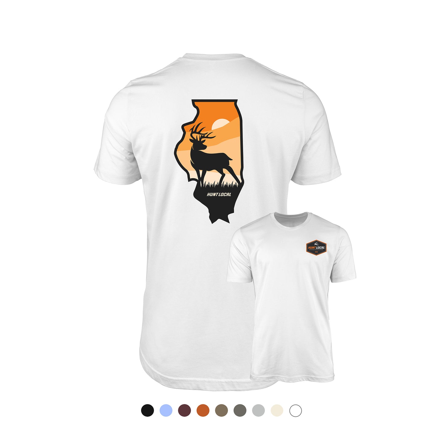 Illinois - Sunset Buck Tee