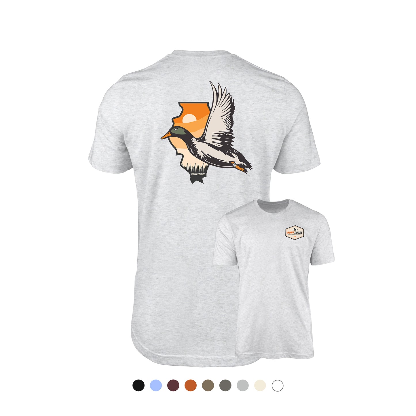 Illinois - Hunt Local Waterfowl Tee