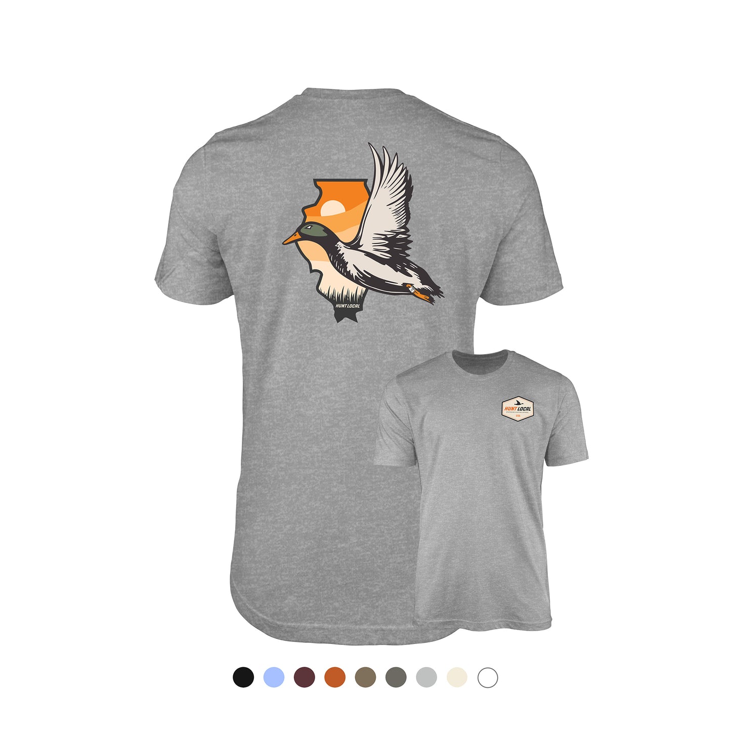 Illinois - Hunt Local Waterfowl Tee