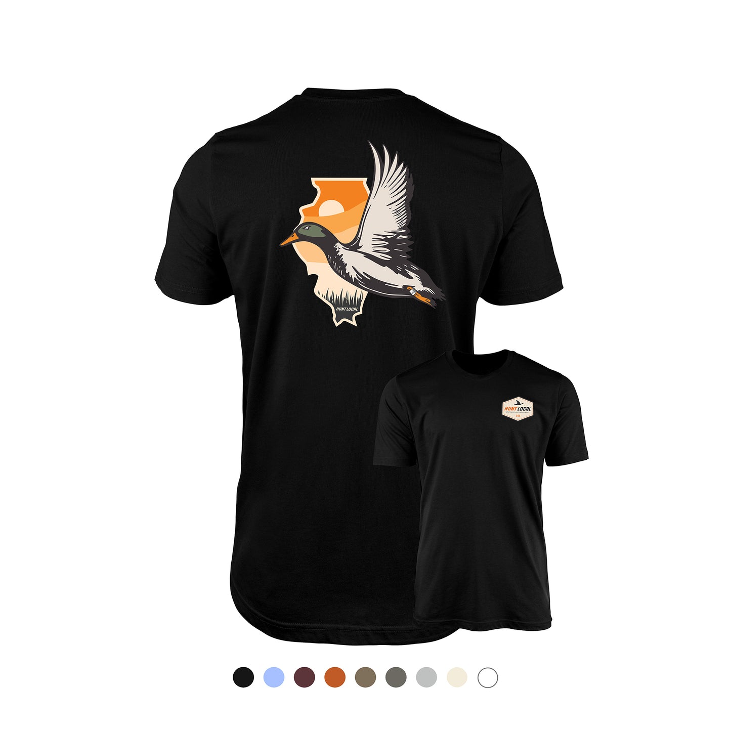 Illinois - Hunt Local Waterfowl Tee