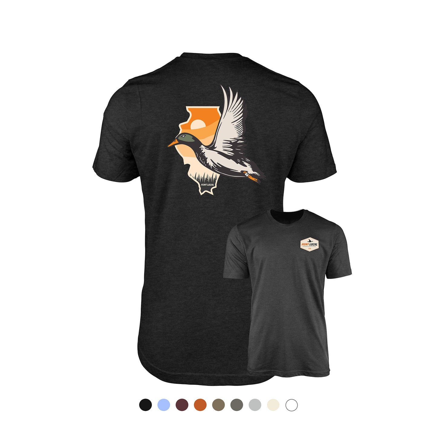 Illinois - Hunt Local Waterfowl Tee