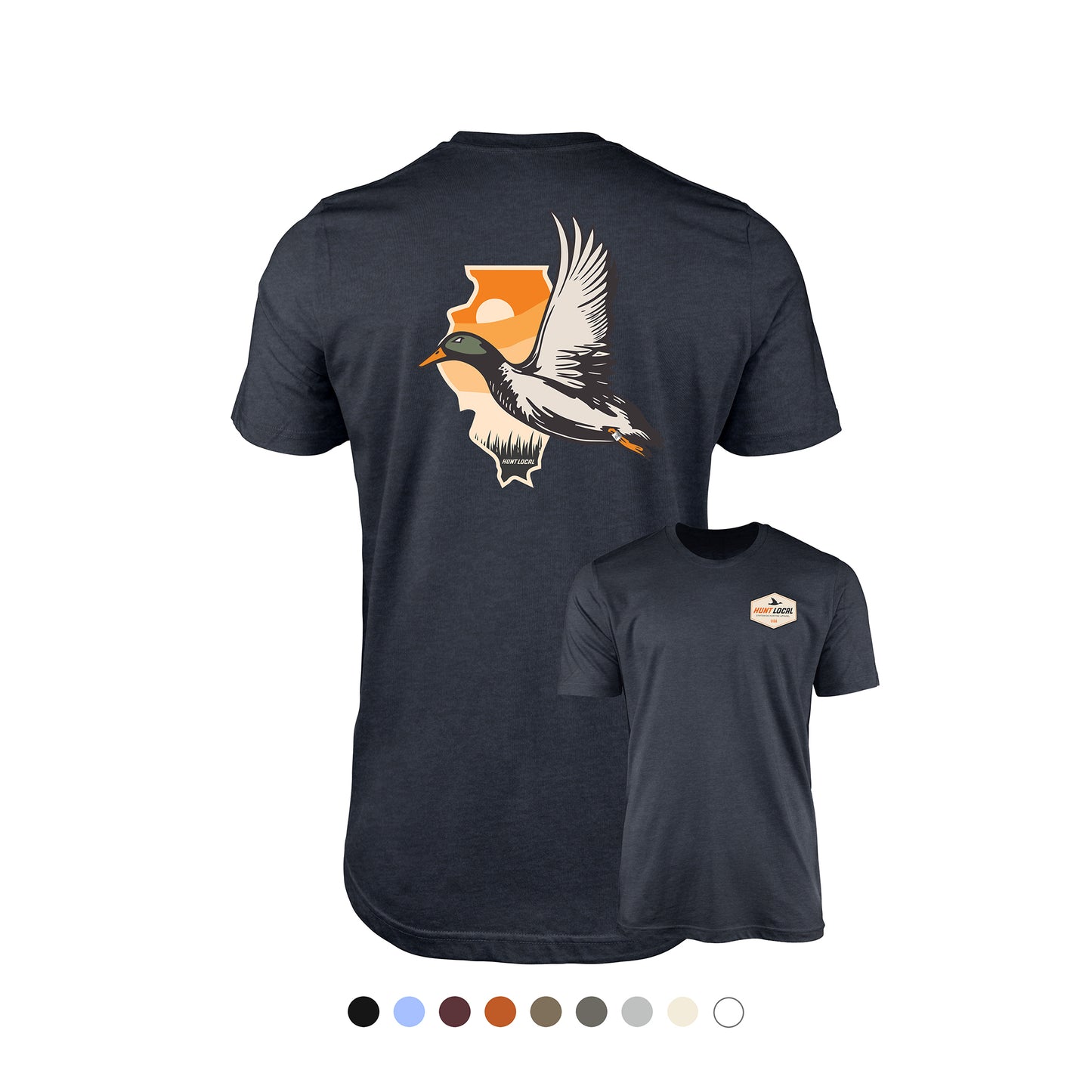 Illinois - Hunt Local Waterfowl Tee