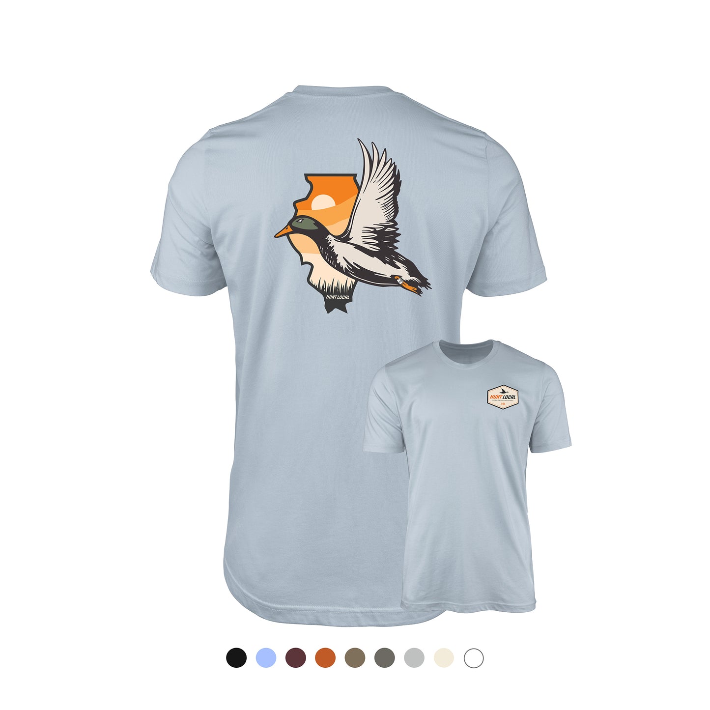 Illinois - Hunt Local Waterfowl Tee