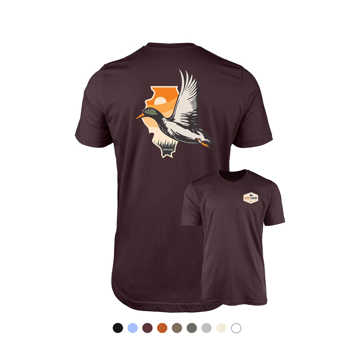 Illinois - Hunt Local Waterfowl Tee