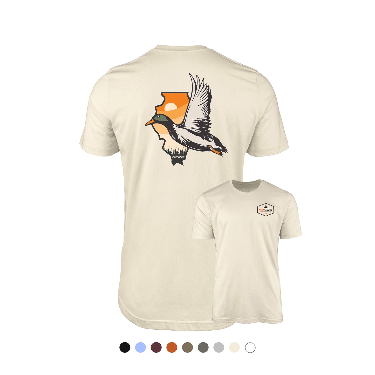 Illinois - Hunt Local Waterfowl Tee