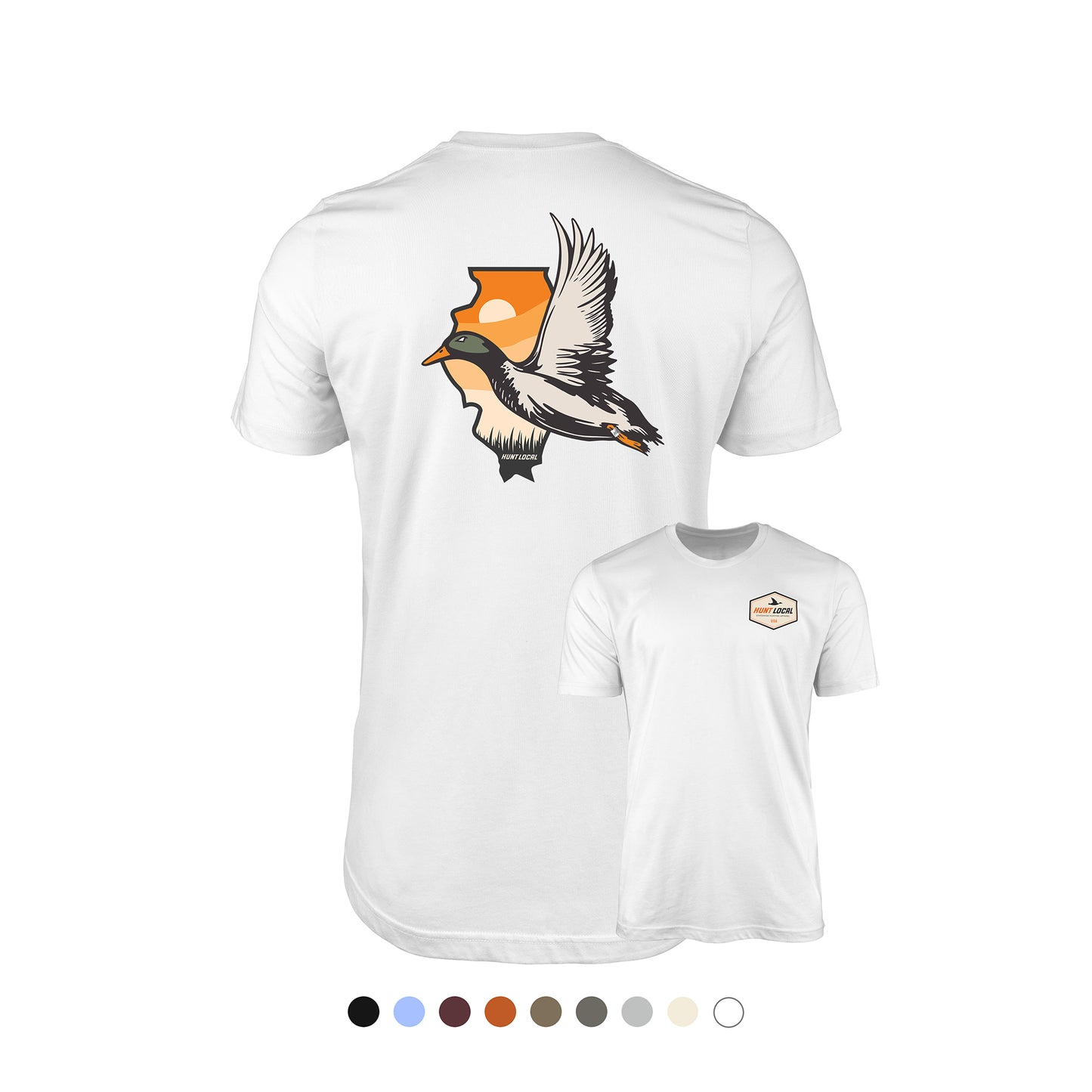 Illinois - Hunt Local Waterfowl Tee