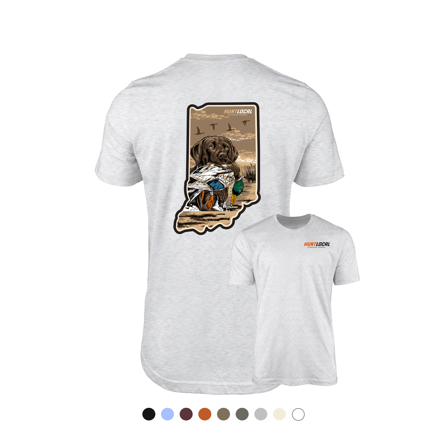 Indiana - Waterfowl Lab Tee (back)