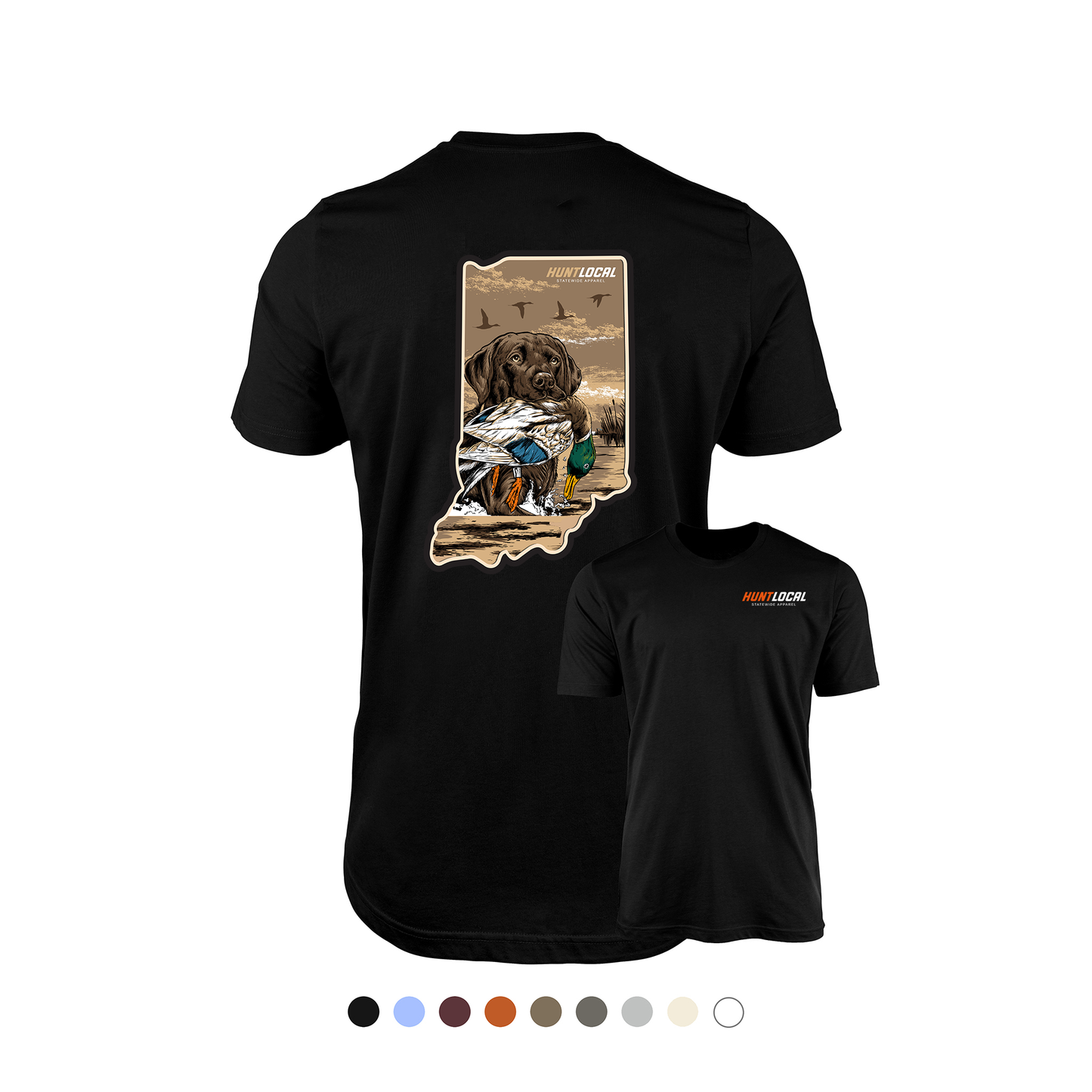 Indiana - Waterfowl Lab Tee (back)