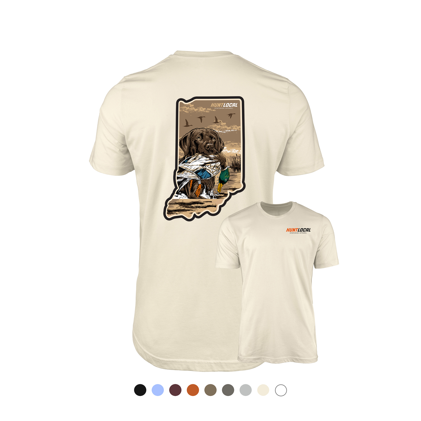 Indiana - Waterfowl Lab Tee (back)