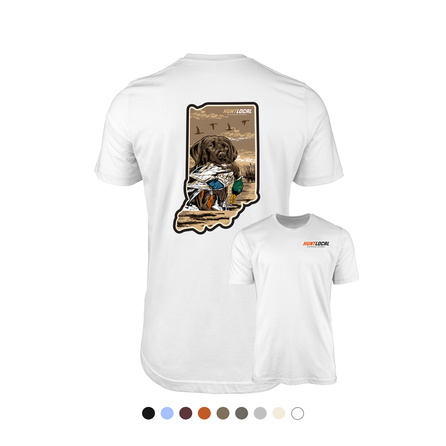 Indiana - Waterfowl Lab Tee (back)