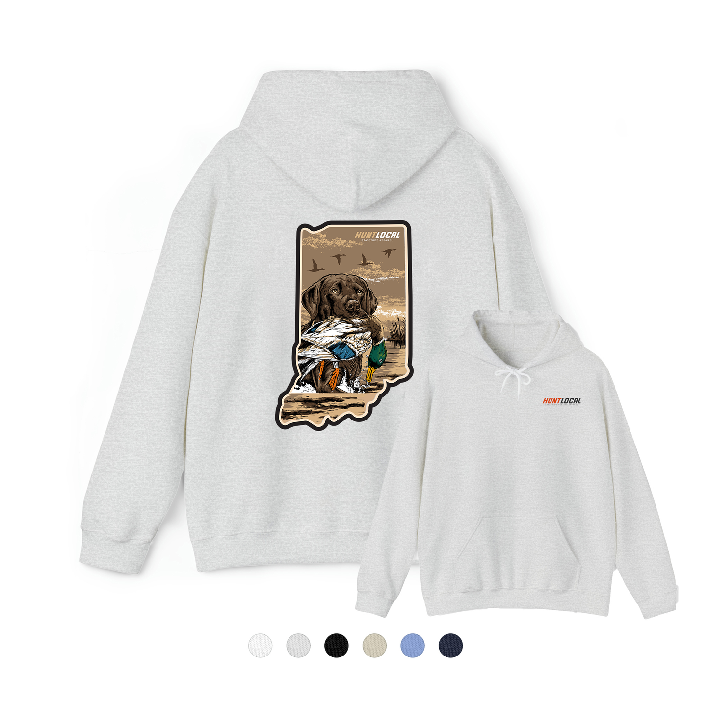 Indiana - Waterfowl Lab Hoodie (back)