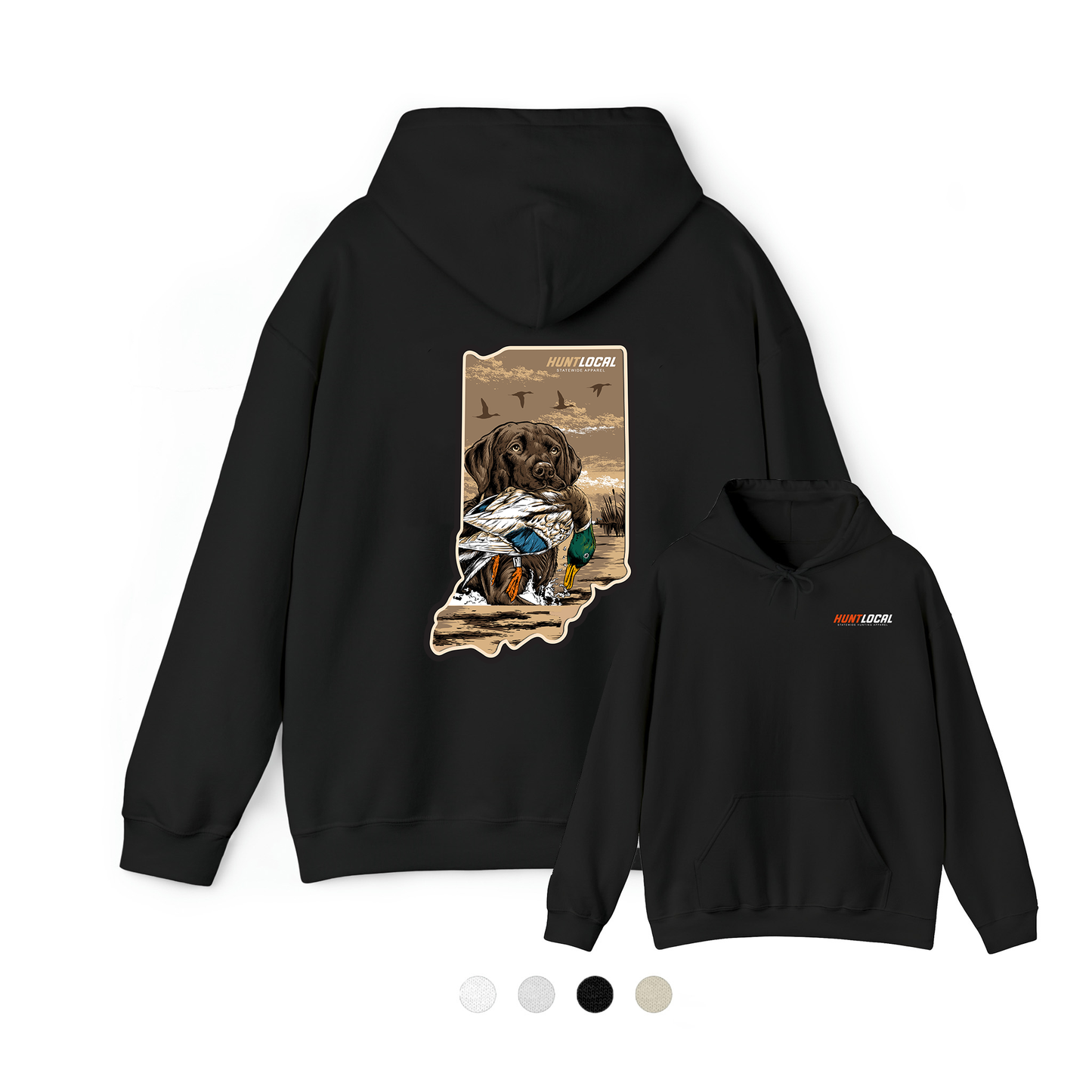 Indiana - Waterfowl Lab Hoodie (back)