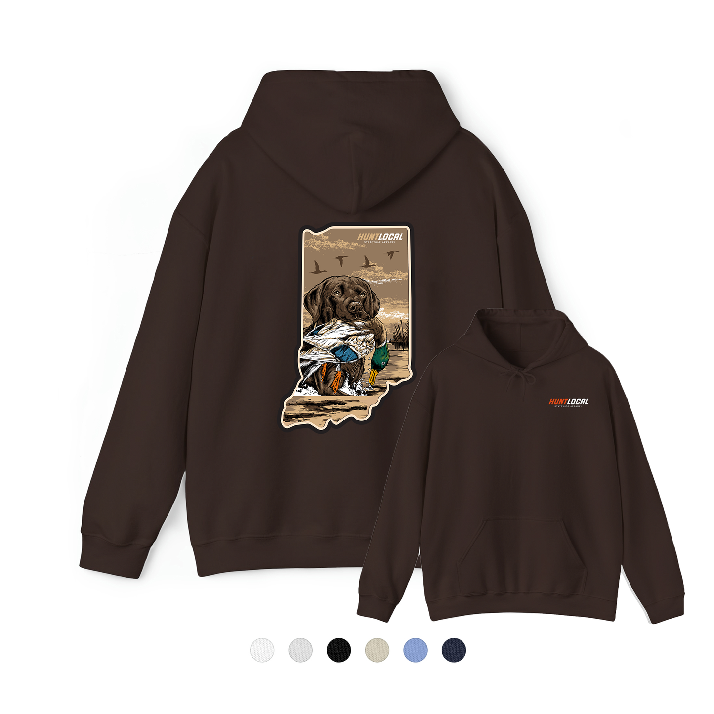 Indiana - Waterfowl Lab Hoodie (back)