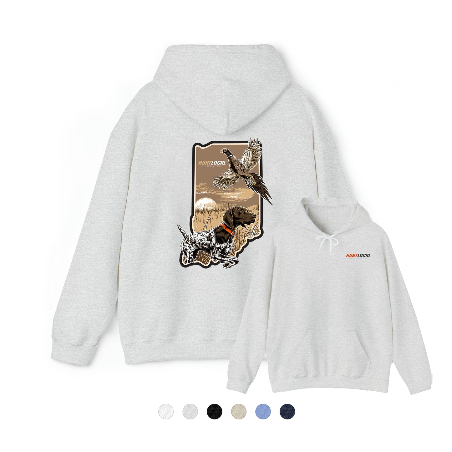 Indiana - Upland Bird Dog Hoodie (back)