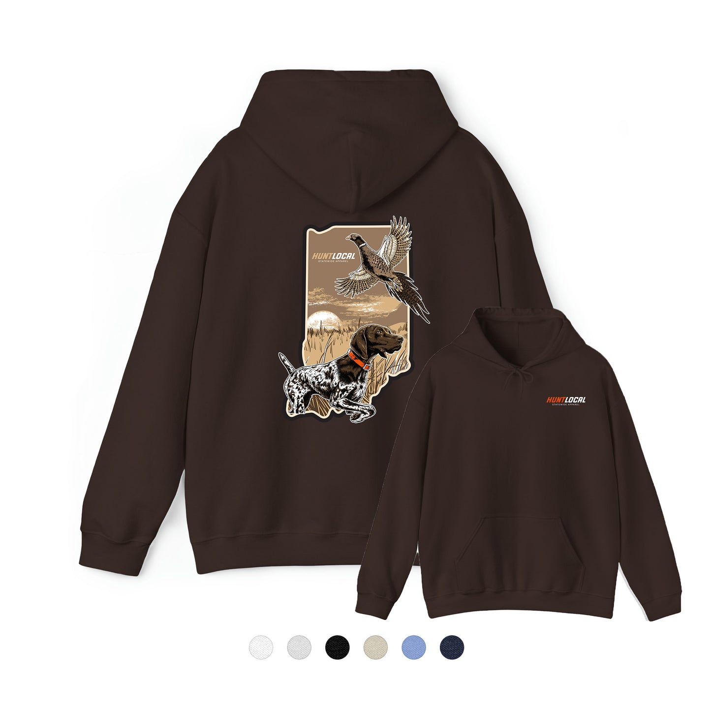 Indiana - Upland Bird Dog Hoodie (back)