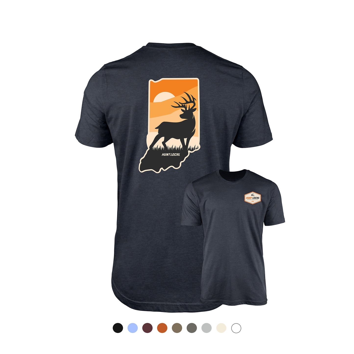 Indiana - Sunset Buck Tee