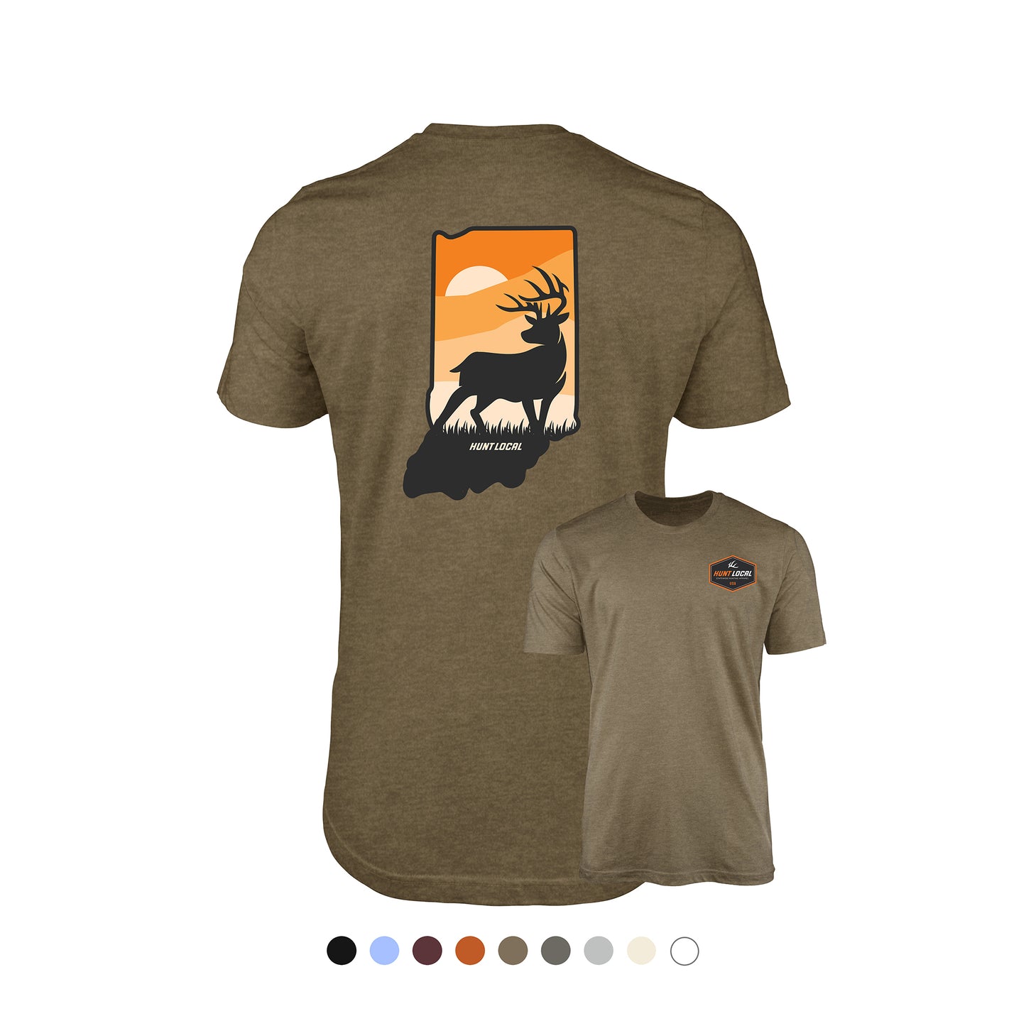 Indiana - Sunset Buck Tee