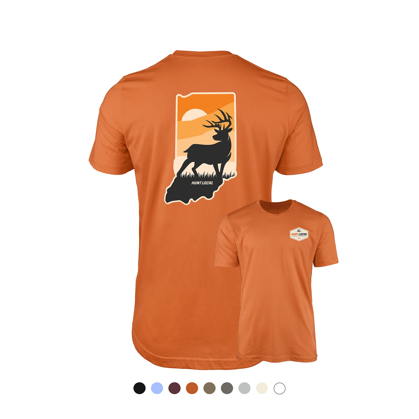 Indiana - Sunset Buck Tee