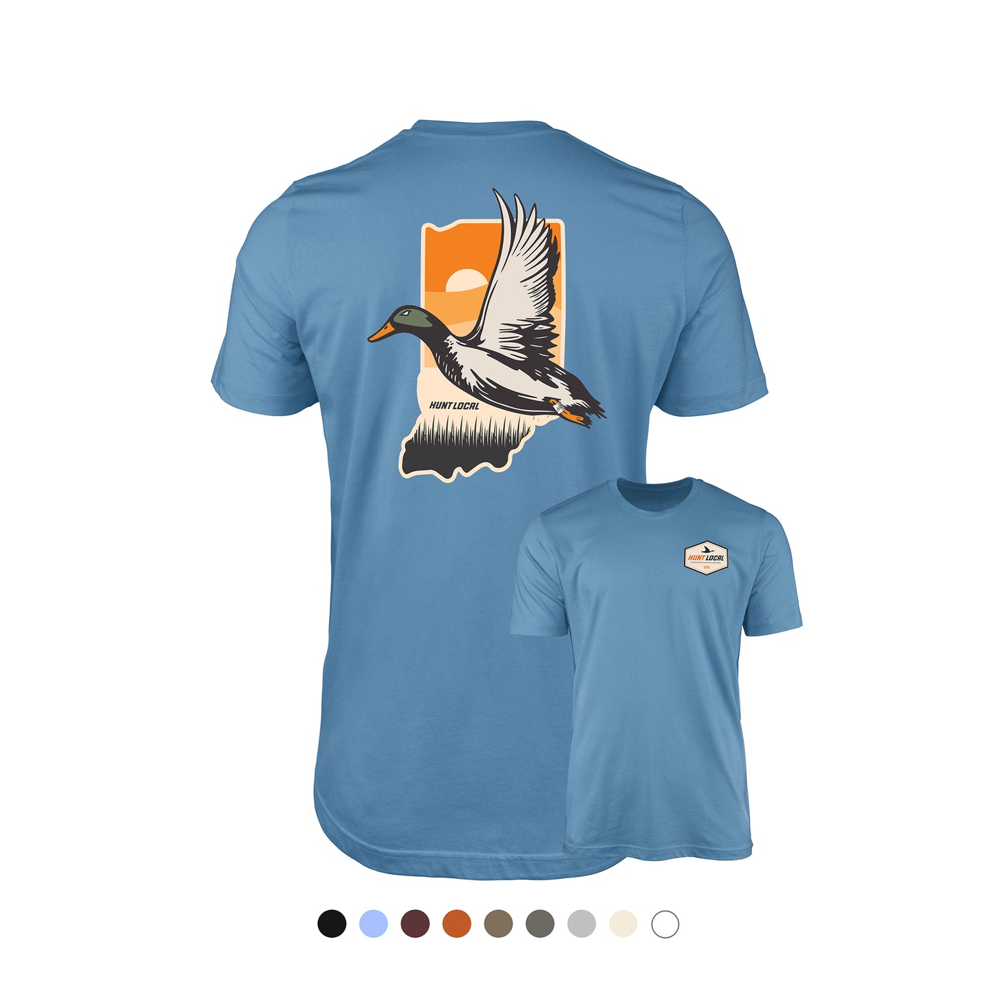 Indiana - Hunt Local Waterfowl Tee