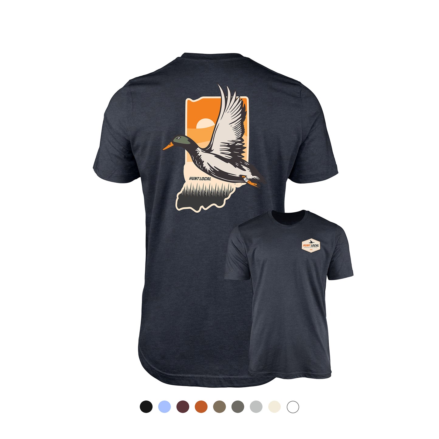Indiana - Hunt Local Waterfowl Tee