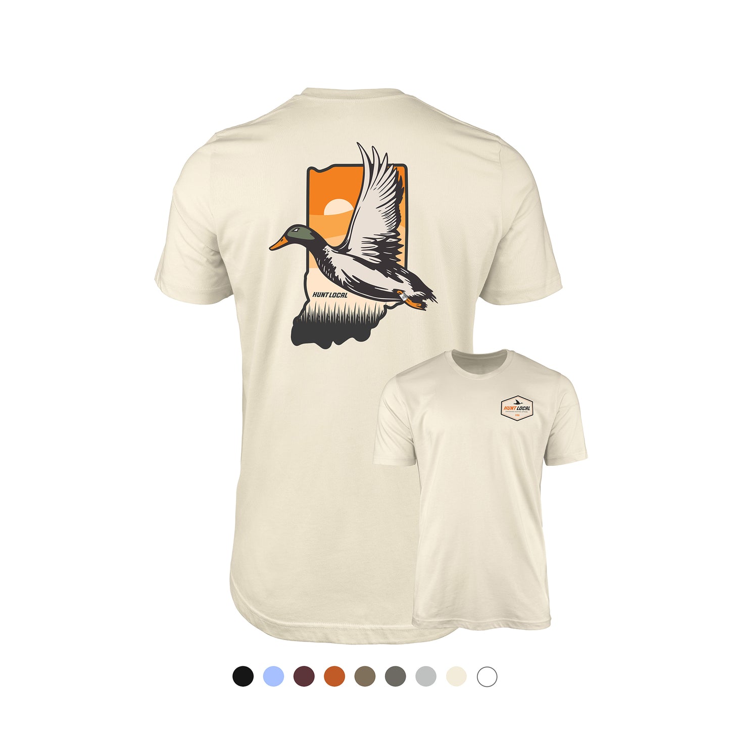 Indiana - Hunt Local Waterfowl Tee
