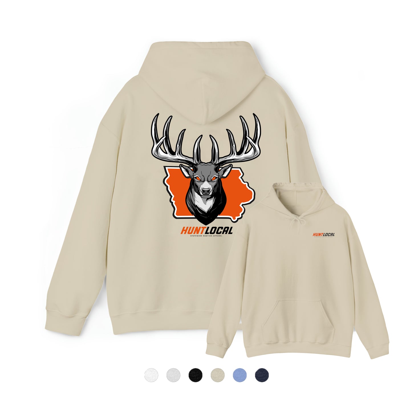 Iowa - Alpha Buck Hoodie (back)