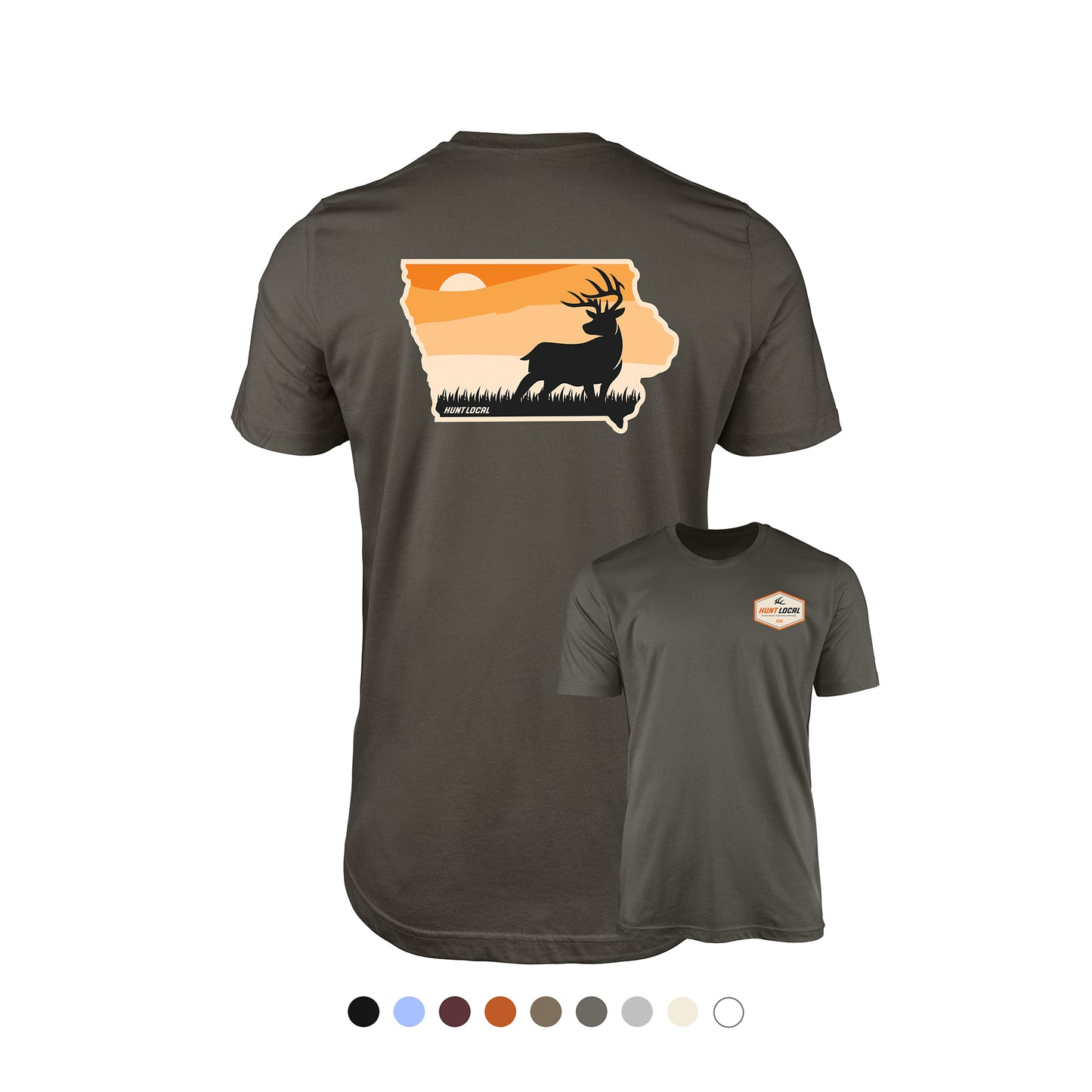 Iowa - Sunset Buck Tee