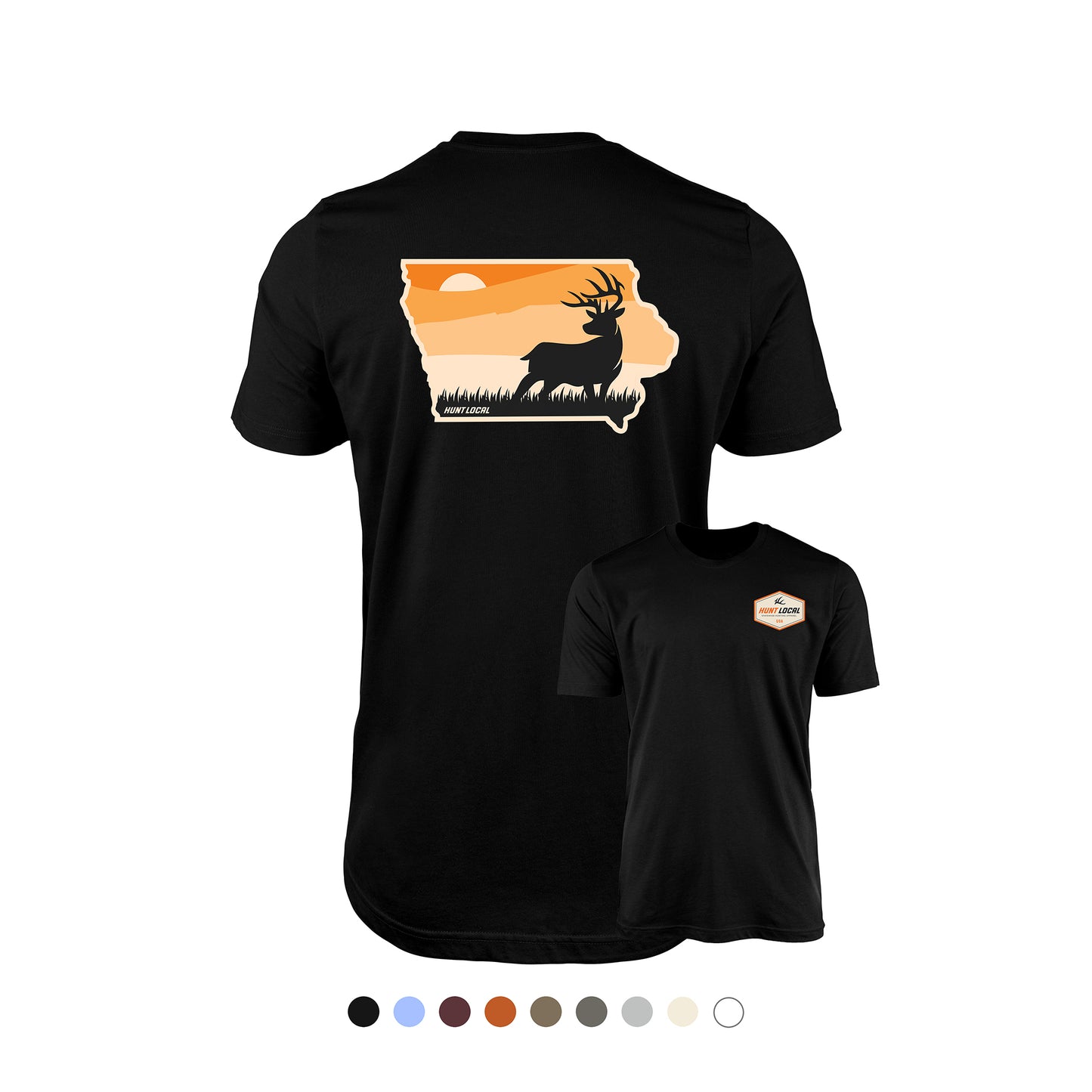 Iowa - Sunset Buck Tee