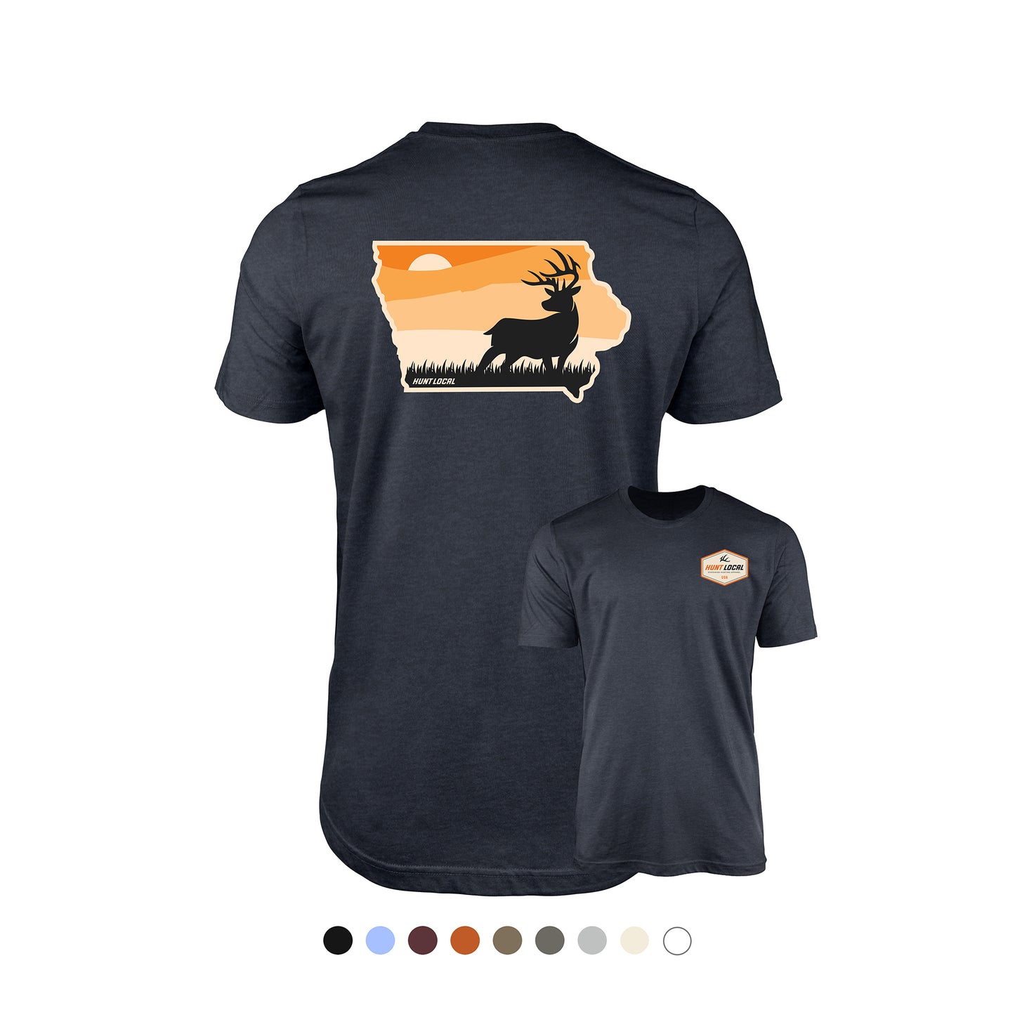 Iowa - Sunset Buck Tee