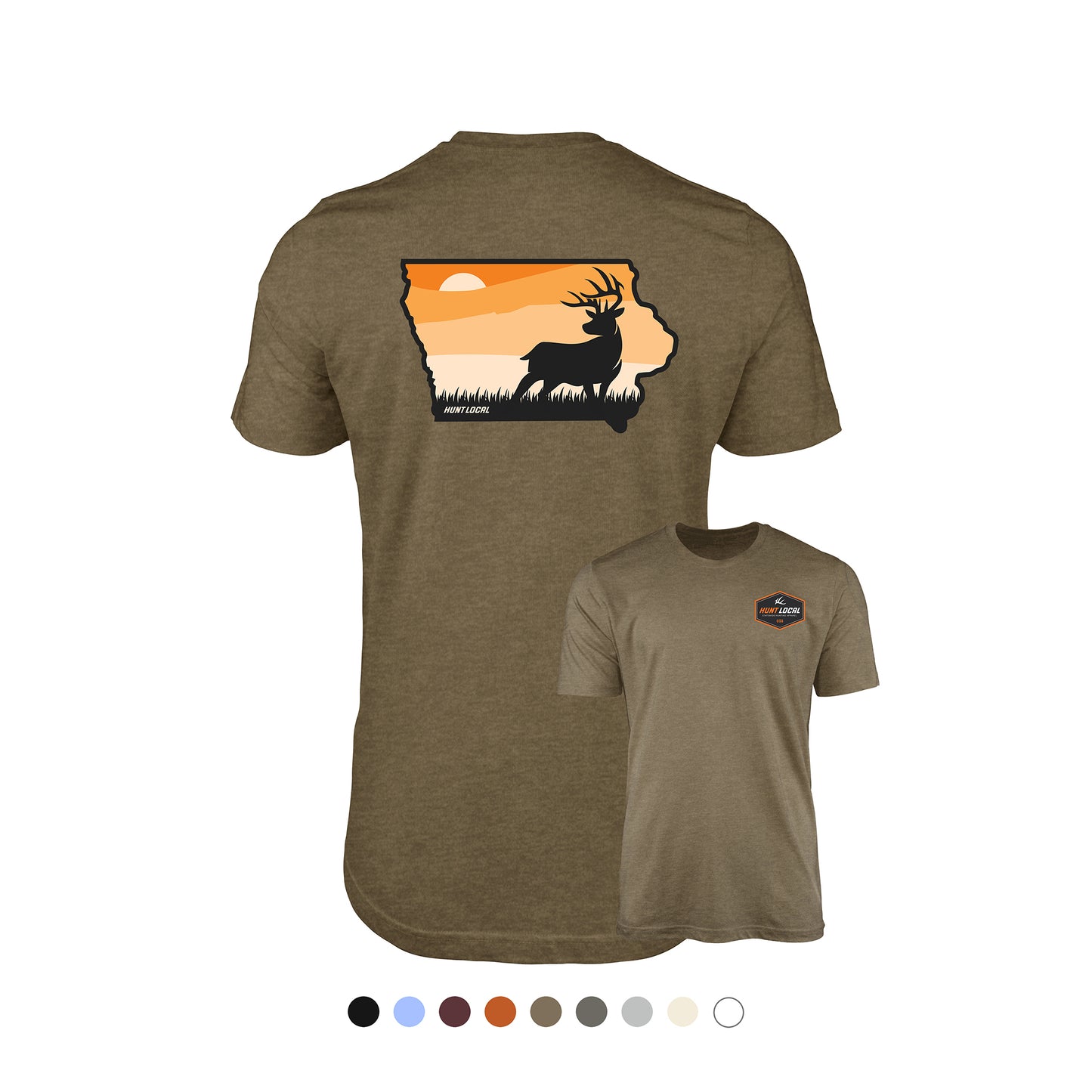 Iowa - Sunset Buck Tee